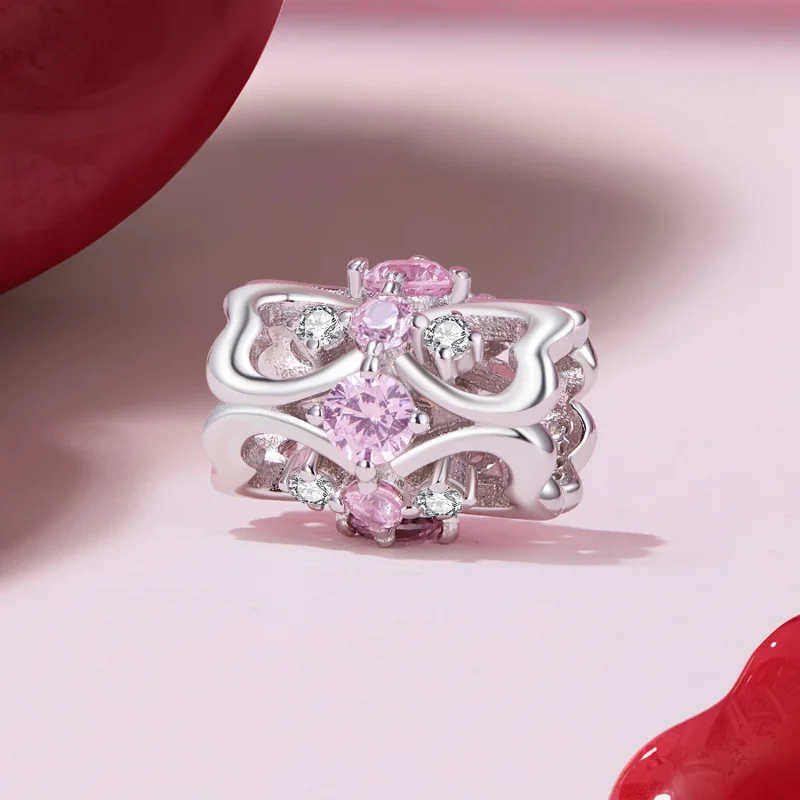 (Bild für) Pandora Style Herzförmiger Schmuckanhänger mit Taille - BSC924 - Ansicht 2