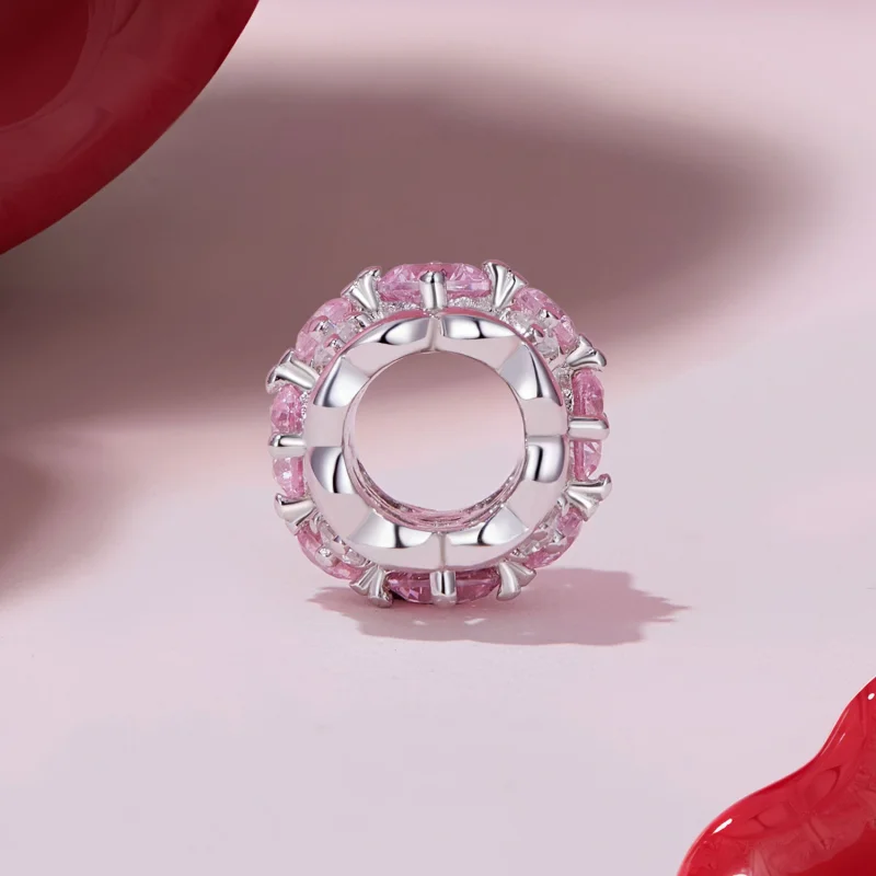 (Bild für) Pandora Style Herzförmiger Schmuckanhänger mit Taille - BSC924 - Ansicht 3