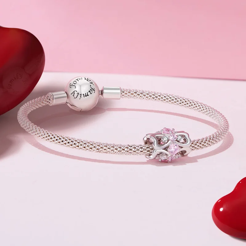(Bild für) Pandora Style Herzförmiger Schmuckanhänger mit Taille - BSC924 - Ansicht 5