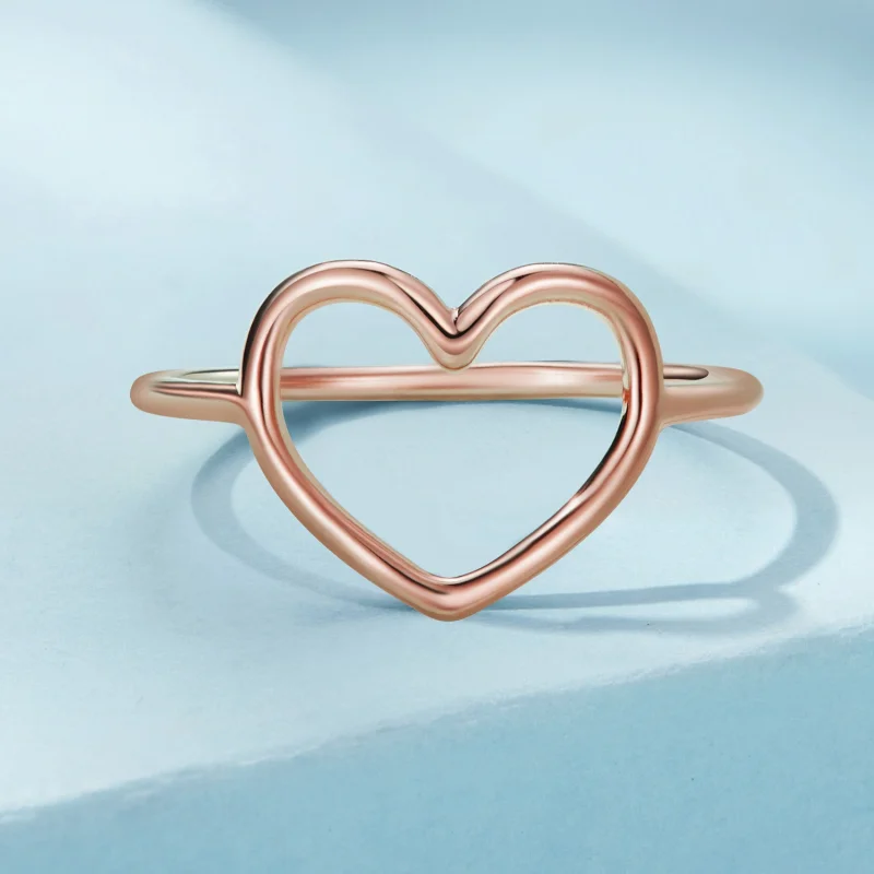 (Bild für) Pandora Style Herzring aus Roségold - SCR641-C - Ansicht 3