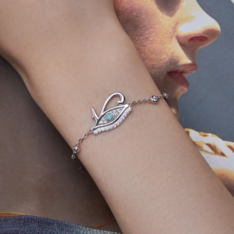 (Bild für) Pandora Style Horus-Augen-Kettenarmband - BSB114 - Ansicht 5