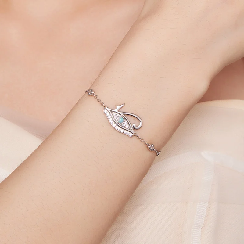 (Bild für) Pandora Style Horus-Augen-Kettenarmband - BSB114 - Ansicht 6