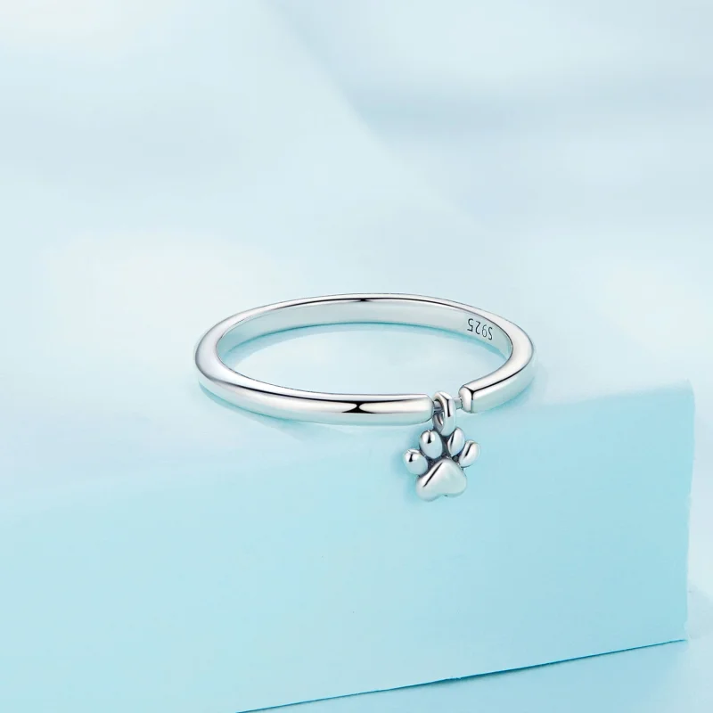 (Bild für) Pandora Style Hundepfoten-Ring - SCR892 - Ansicht 2
