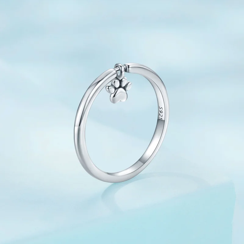 (Bild für) Pandora Style Hundepfoten-Ring - SCR892 - Ansicht 3