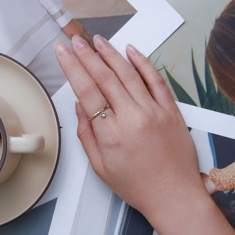 (Bild für) Pandora Style Hundepfoten-Ring - SCR892 - Ansicht 6