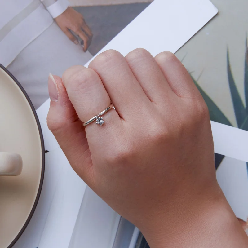(Bild für) Pandora Style Hundepfoten-Ring - SCR892 - Ansicht 7