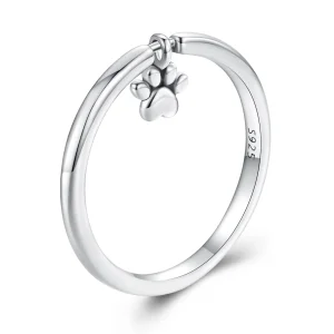(Bild für) Pandora Style Hundepfoten-Ring - SCR892