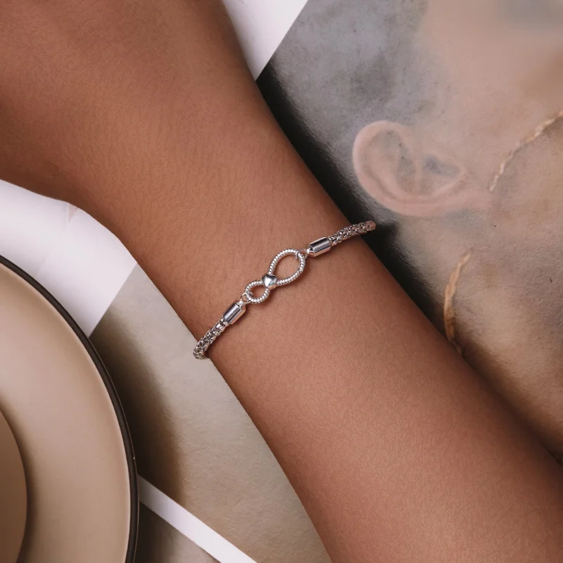 (Bild für) Pandora Style Infinity Basic Chain Armband - SCB260 - Ansicht 4