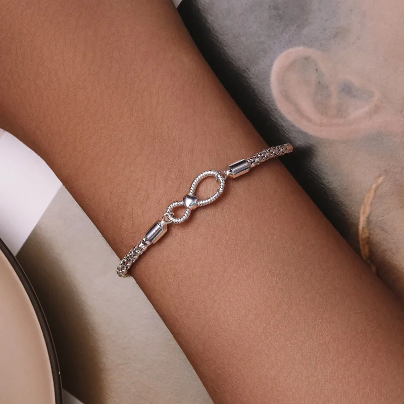 (Bild für) Pandora Style Infinity Basic Chain Armband - SCB260 - Ansicht 5