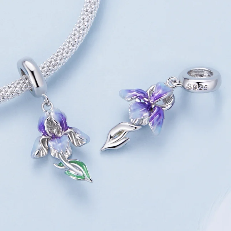 (Bild für) Pandora Style Iris Anhänger - BSC815 - Ansicht 4