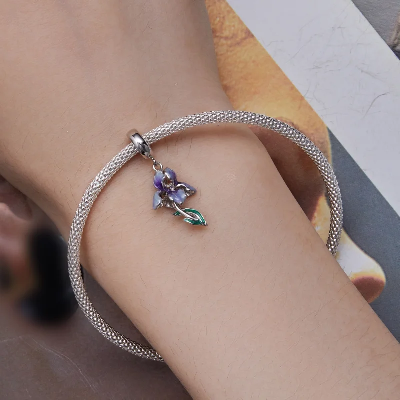 (Bild für) Pandora Style Iris Anhänger - BSC815 - Ansicht 5