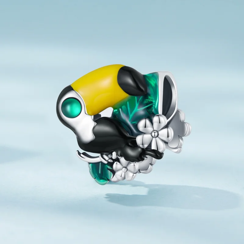 (Bild für) Pandora Style Jungle-Tukan-Anhänger - SCC2520 - Ansicht 2
