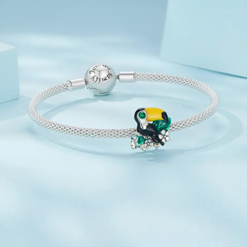 (Bild für) Pandora Style Jungle-Tukan-Anhänger - SCC2520 - Ansicht 5