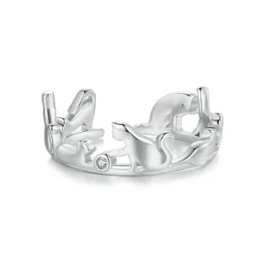(Bild für) Pandora Style Katze Offener Ring - SCR944-E