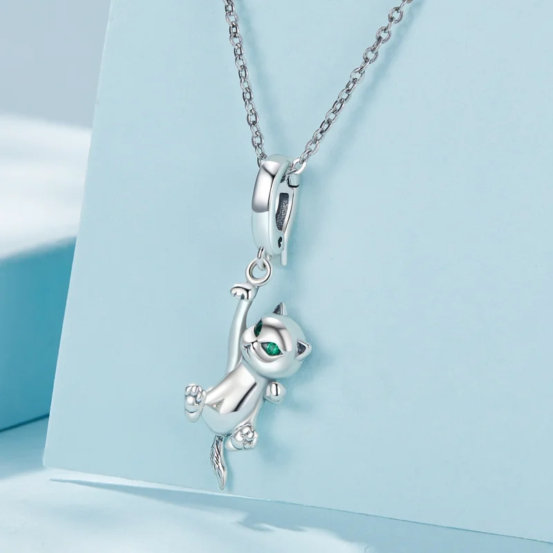 (Bild für) Pandora Style Katzen-Anhänger - SCC2572 - Ansicht 3
