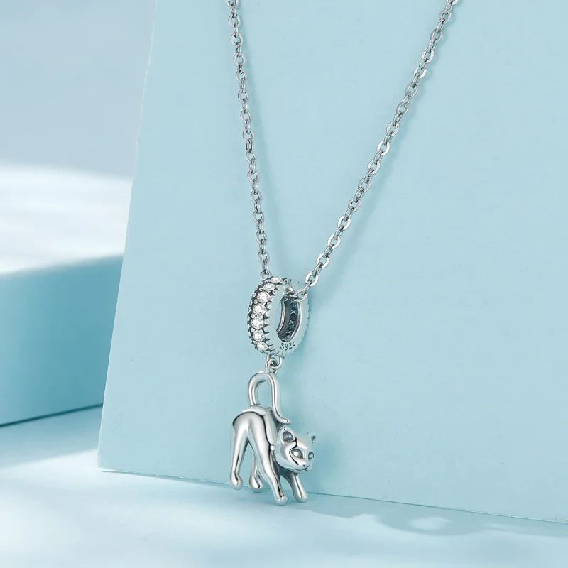 (Bild für) Pandora Style Katzen-Anhänger - SCC2595 - Ansicht 3