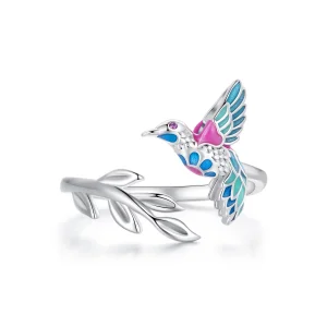 (Bild für) Pandora Style Kingfisher Open Ring - BSR483-E