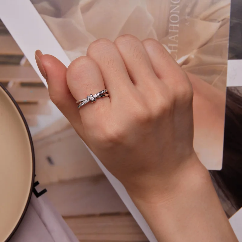 (Bild für) Pandora Style Knot Ring - SCR896 - Ansicht 6