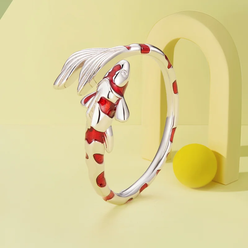 (Bild für) Pandora Style Koi Open Ring - BSR474-E - Ansicht 2