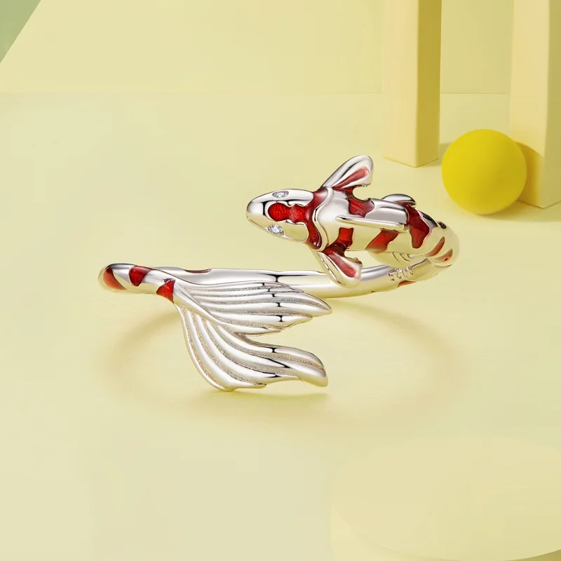 (Bild für) Pandora Style Koi Open Ring - BSR474-E - Ansicht 3