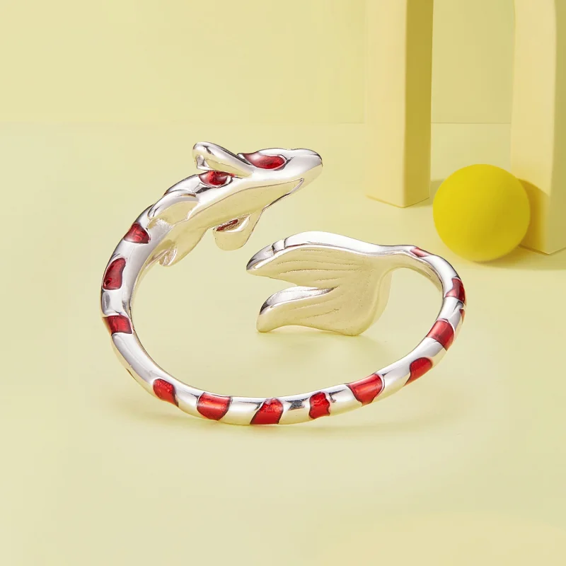 (Bild für) Pandora Style Koi Open Ring - BSR474-E - Ansicht 4