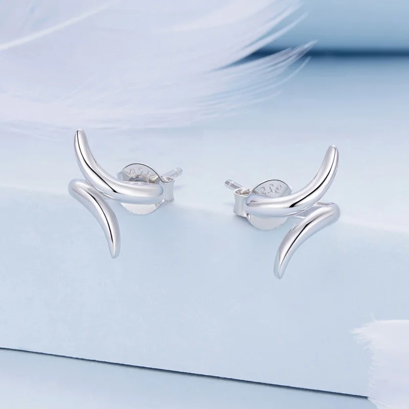 (Bild für) Pandora Style Kopfhörer Stecker Ohrringe - BSE903 - Ansicht 2