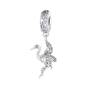 (Bild für) Pandora Style Kranich-Anhänger - SCC2634