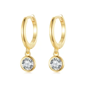 (Bild für) Pandora Style Kreis Zirkonia Creolen - SCE830-B