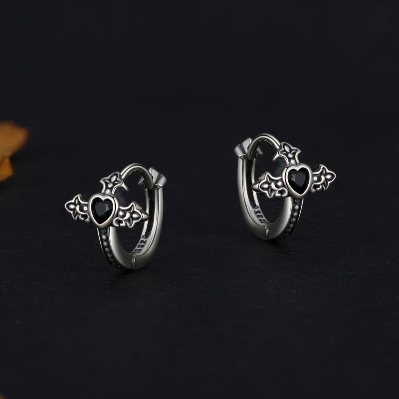 (Bild für) Pandora Style Kreuz-Ohrringe - SCE1642 - Ansicht 3