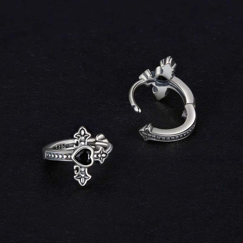 (Bild für) Pandora Style Kreuz-Ohrringe - SCE1642 - Ansicht 4