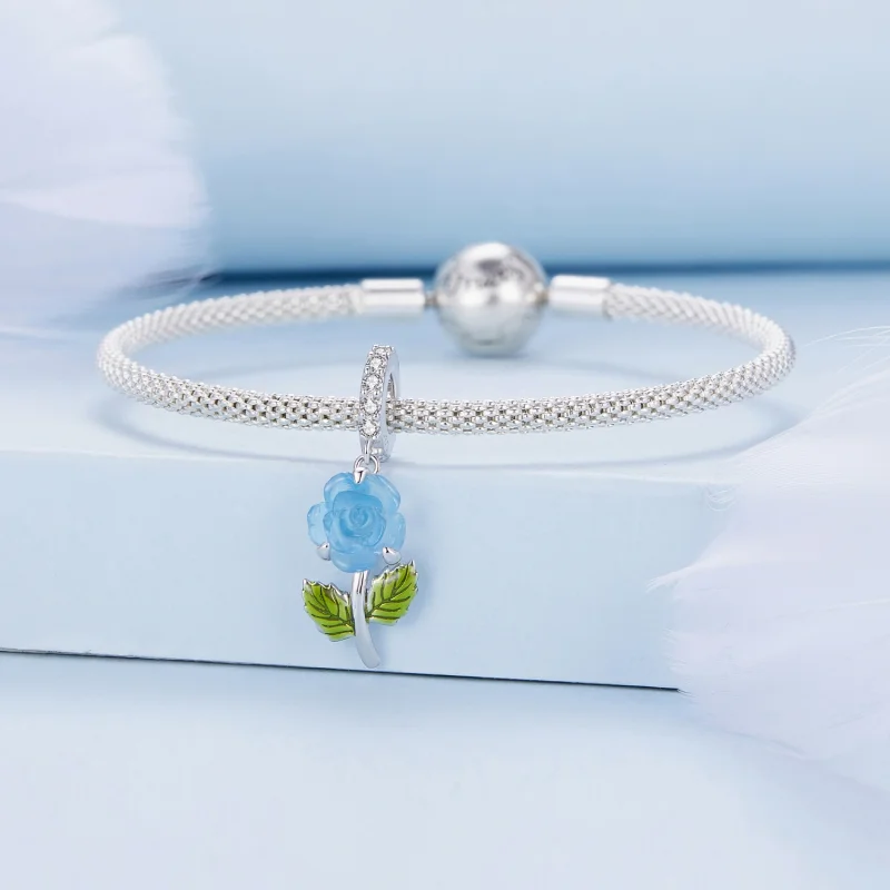 (Bild für) Pandora Style Kristallrose-Anhänger - BSC824-BU - Ansicht 3