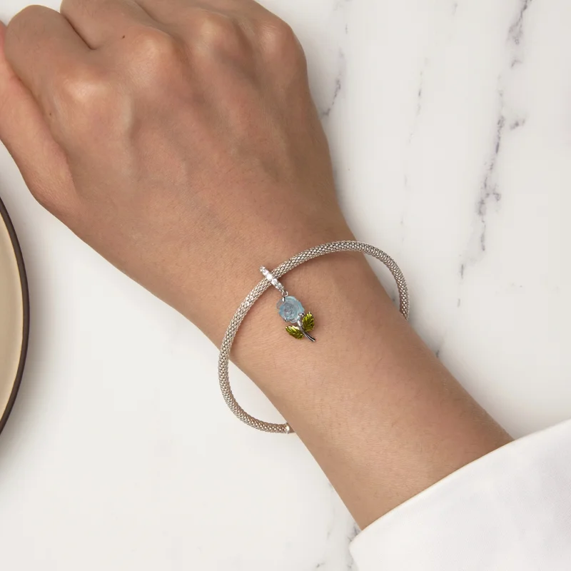 (Bild für) Pandora Style Kristallrose-Anhänger - BSC824-BU - Ansicht 5