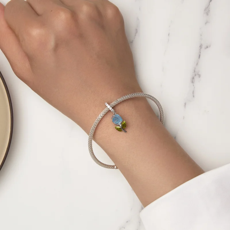 (Bild für) Pandora Style Kristallrose-Anhänger - BSC824-BU - Ansicht 6