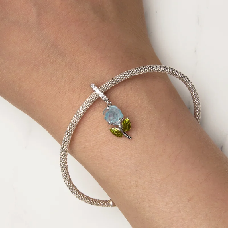 (Bild für) Pandora Style Kristallrose-Anhänger - BSC824-BU - Ansicht 8