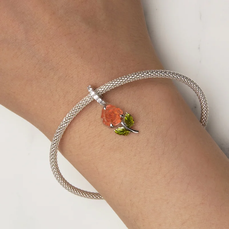 (Bild für) Pandora Style Kristallrose-Anhänger - BSC824-OG - Ansicht 6