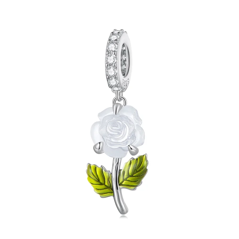 (Bild für) Pandora Style Kristallrose-Anhänger - BSC824 - Ansicht 8