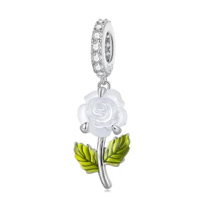 (Bild für) Pandora Style Kristallrose-Anhänger - BSC824