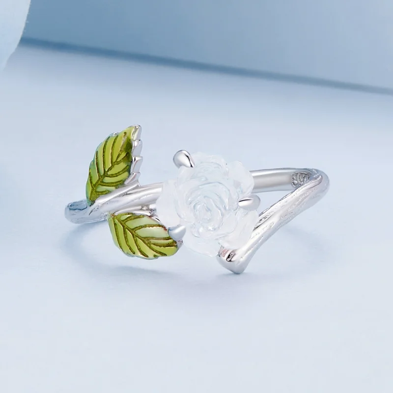 (Bild für) Pandora Style Kristallrose offener Ring - BSR472-PKE - Ansicht 7