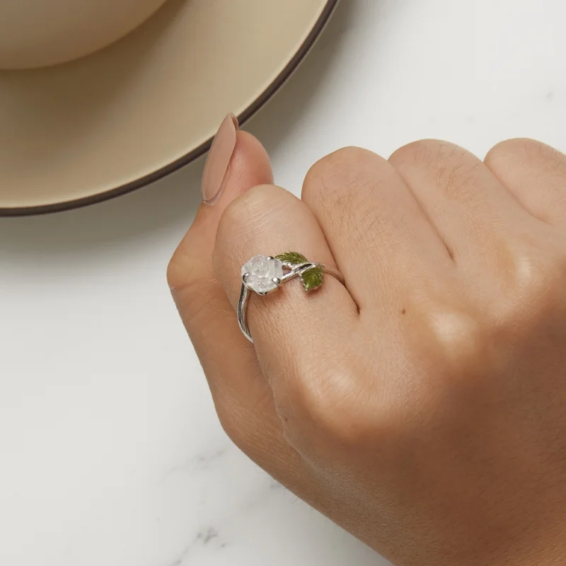 (Bild für) Pandora Style Kristallrose offener Ring - BSR472-PKE - Ansicht 11