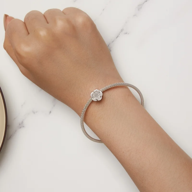 (Bild für) Pandora Style Kristallrosen-Anhänger - BSC904 - Ansicht 4