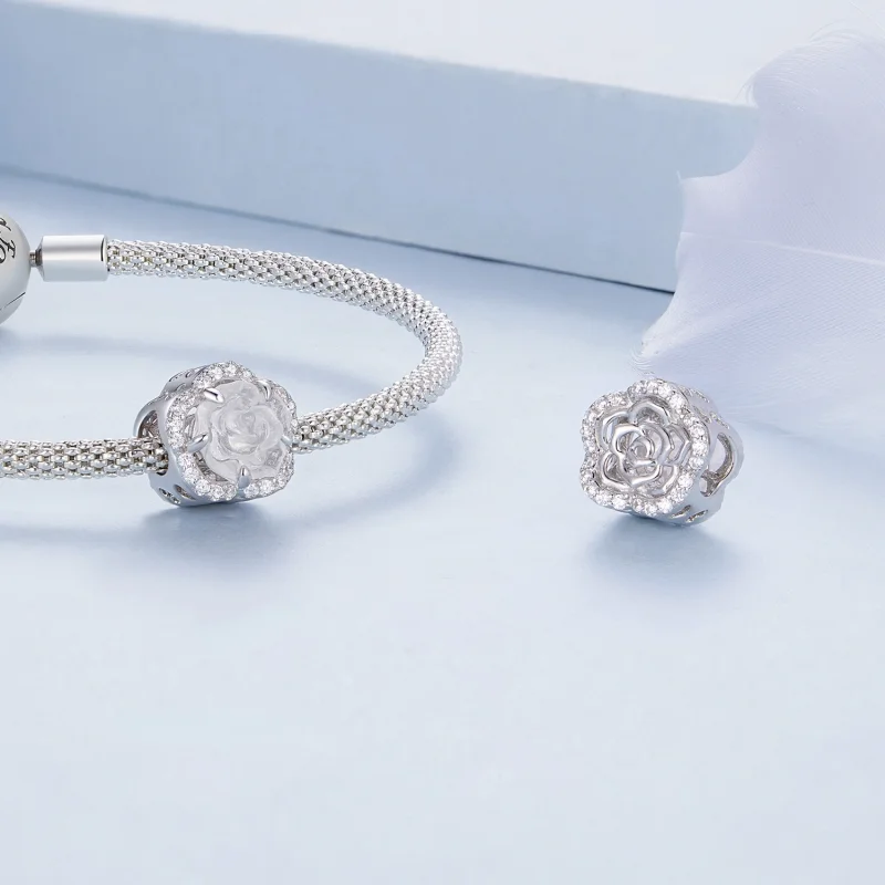 (Bild für) Pandora Style Kristallrosen-Anhänger - BSC904 - Ansicht 8