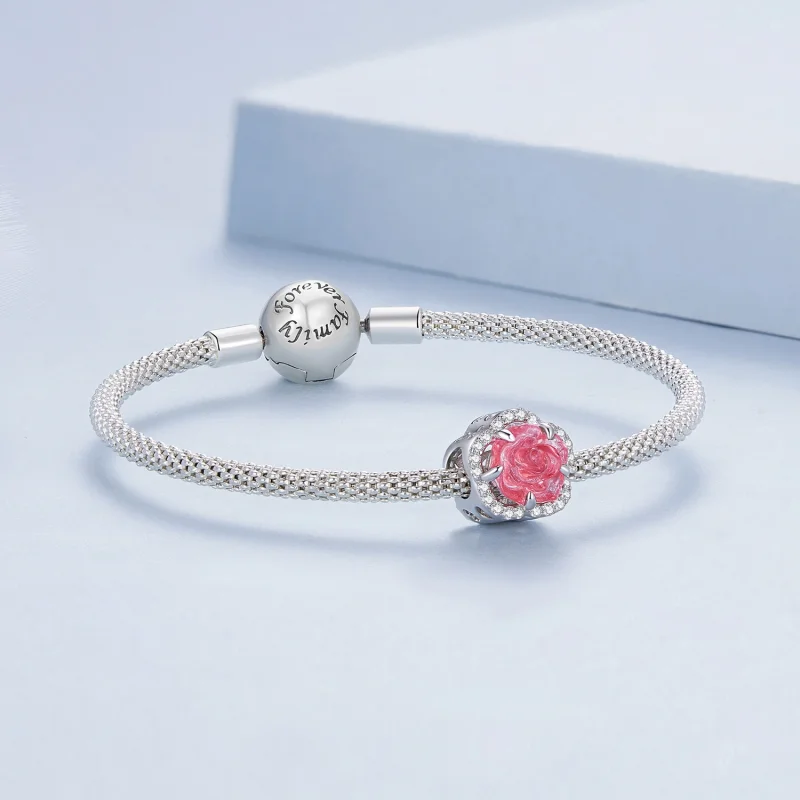 (Bild für) Pandora Style Kristallrosen-Anhänger - BSC904 - Ansicht 9
