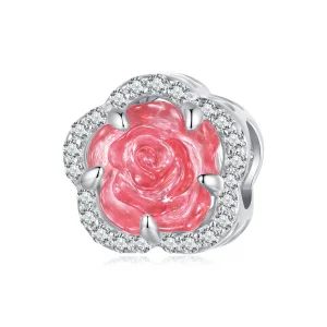 (Bild für) Pandora Style Kristallrosen-Anhänger - BSC904