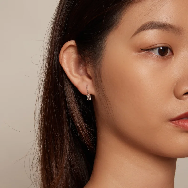 (Bild für) Pandora Style Kätzchen Ohrstecker Ohrstecker - SCE1618 - Ansicht 7