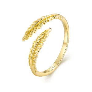 (Bild für) Pandora Style Leaves Open Ring - BSR485-E