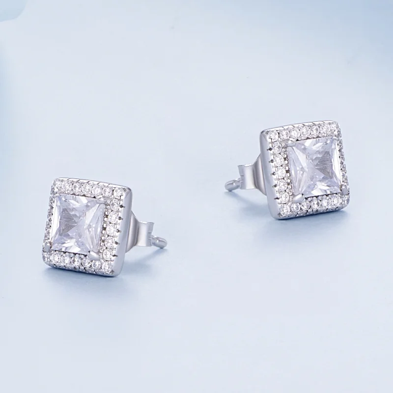 (Bild für) Pandora Style Leicht Luxus Stecker Ohrringe - BSE895 - Ansicht 3