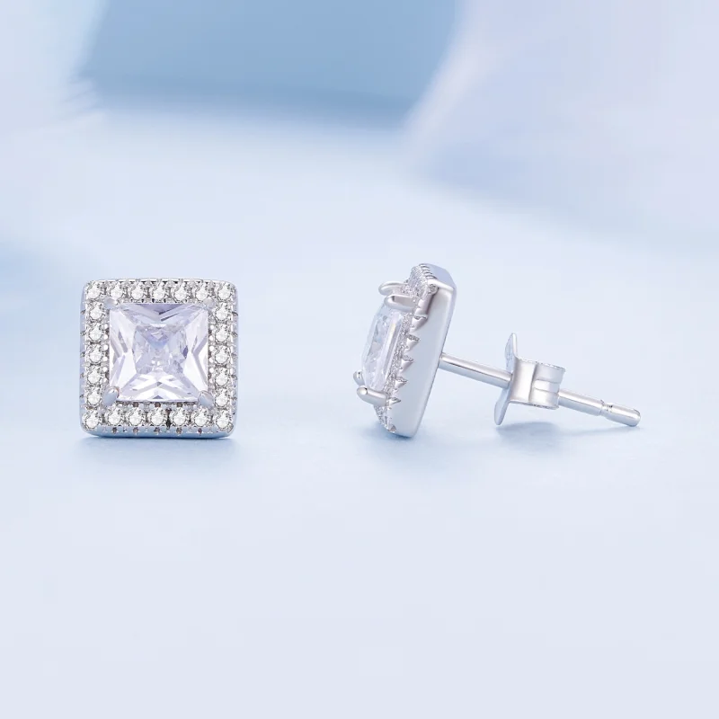 (Bild für) Pandora Style Leicht Luxus Stecker Ohrringe - BSE895 - Ansicht 4