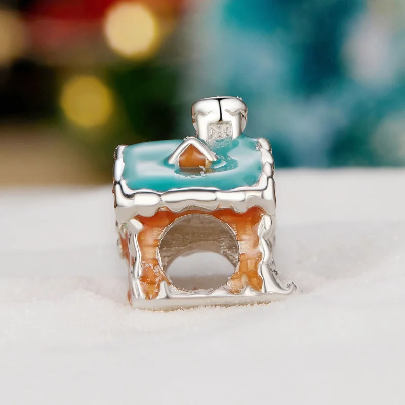 (Bild für) Pandora Style Leuchtendes Heiligabend-Haus Charm - SCC2646 - Ansicht 3