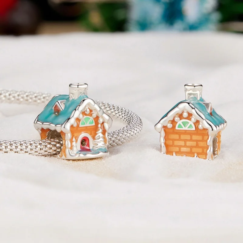 (Bild für) Pandora Style Leuchtendes Heiligabend-Haus Charm - SCC2646 - Ansicht 4