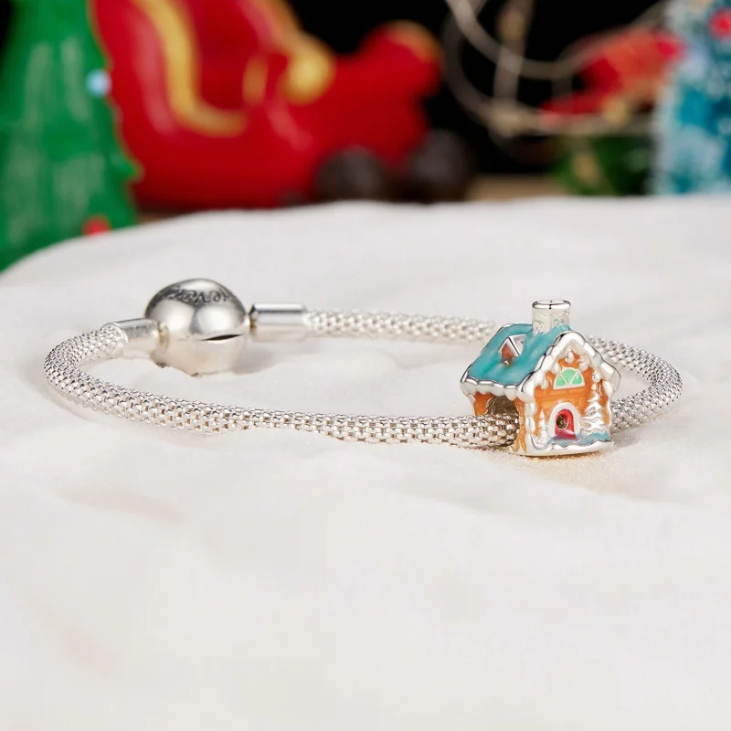 (Bild für) Pandora Style Leuchtendes Heiligabend-Haus Charm - SCC2646 - Ansicht 5